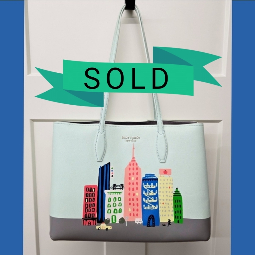NWOT Kate Spade City Skyline Large Tote